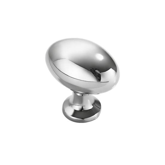 Door Knobs Polished Chrome Finish Zinc Alloy Interior Door Handle Decorative Non-Latching Drawers Cabinets Handle
