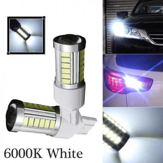 2pcs Car Auto Back Up Reverse LED Lights Bulbs Accessories 6000K White Universal