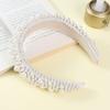 Imitation Pearl Hair Hoop Wide Heightened Headband Flexible Comfortable Fit Hair Hoop Hair Accessory