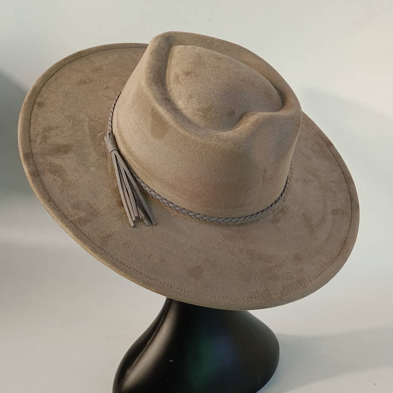 Vegan Suede HatHeart Shaped Hat Heart Crown Blank logoengraving Hat for Burning Hat PyrographyHeart Wide BrimHat cappelloluxury M56-58CM
