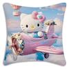Cute Pink Hello Kitty Cartoon Pillowcase, Sofa Decoration Home Decor Double-Sided Printed Cute Cushion Cover