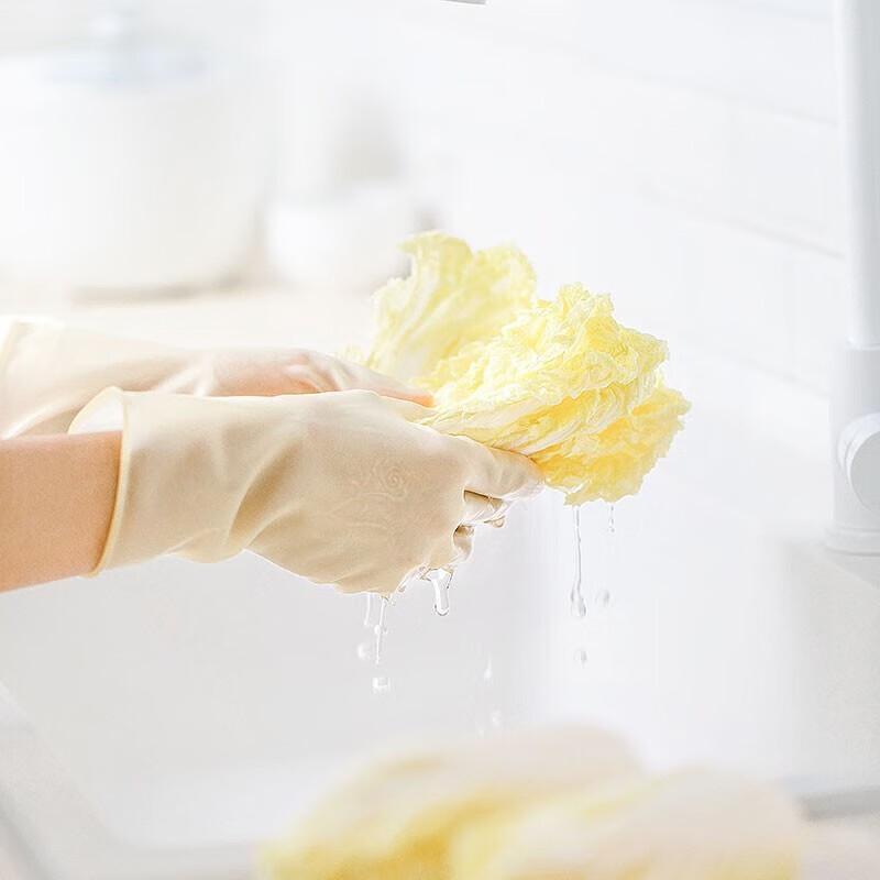 CHAHUA Durable Thickened Latex Cleaning Gloves