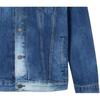 Levis Washed Denim Jacket With Single-Breasted Collar Men Jackets Blue A5782-0007