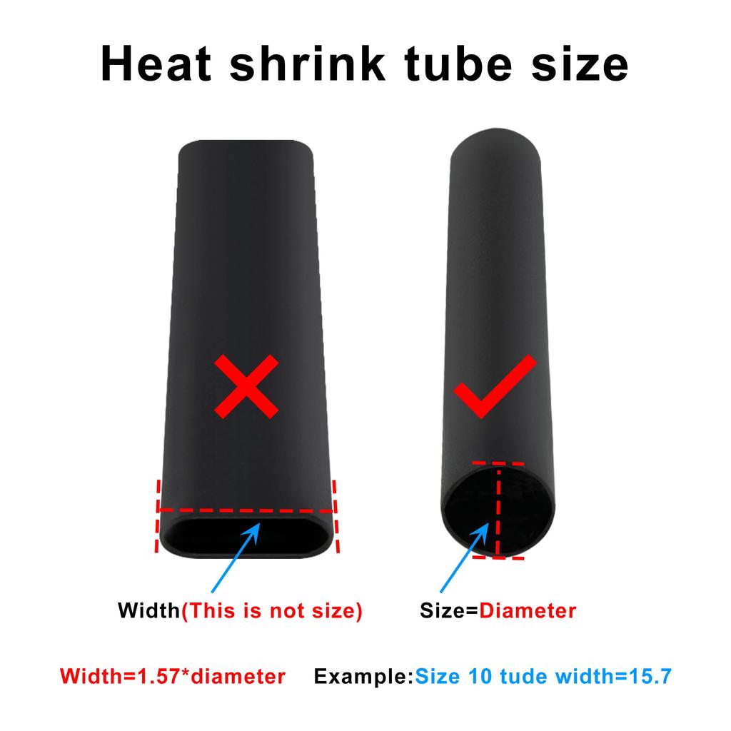 Dual Wall Thermoretractile Heat Shrink Tube with Glue Electrical Insulation Tubing 4/6/8/12/16/20mm for Cable Protection