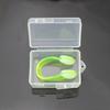 1Pc Swimming Nose Clip with Storage Case Silicone Waterproof Swim Training Protector