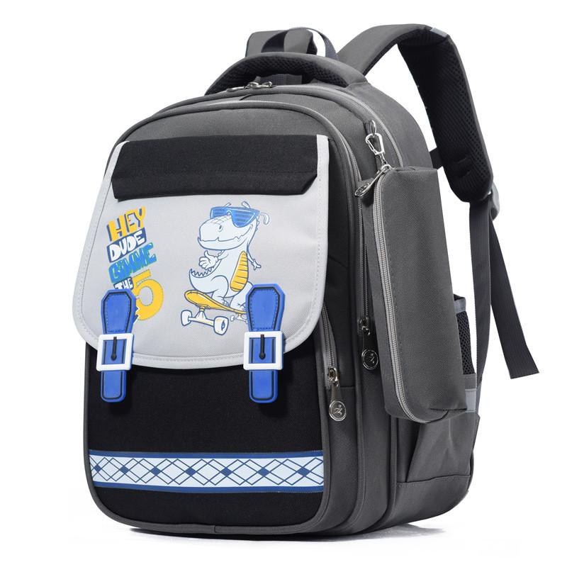 Modern Oxford Cloth Children's Backpack With Animal Print For Boys And Girls