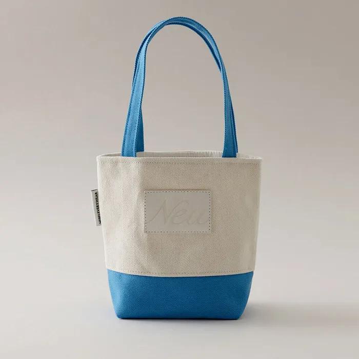 Canvas mini tote bag_blue