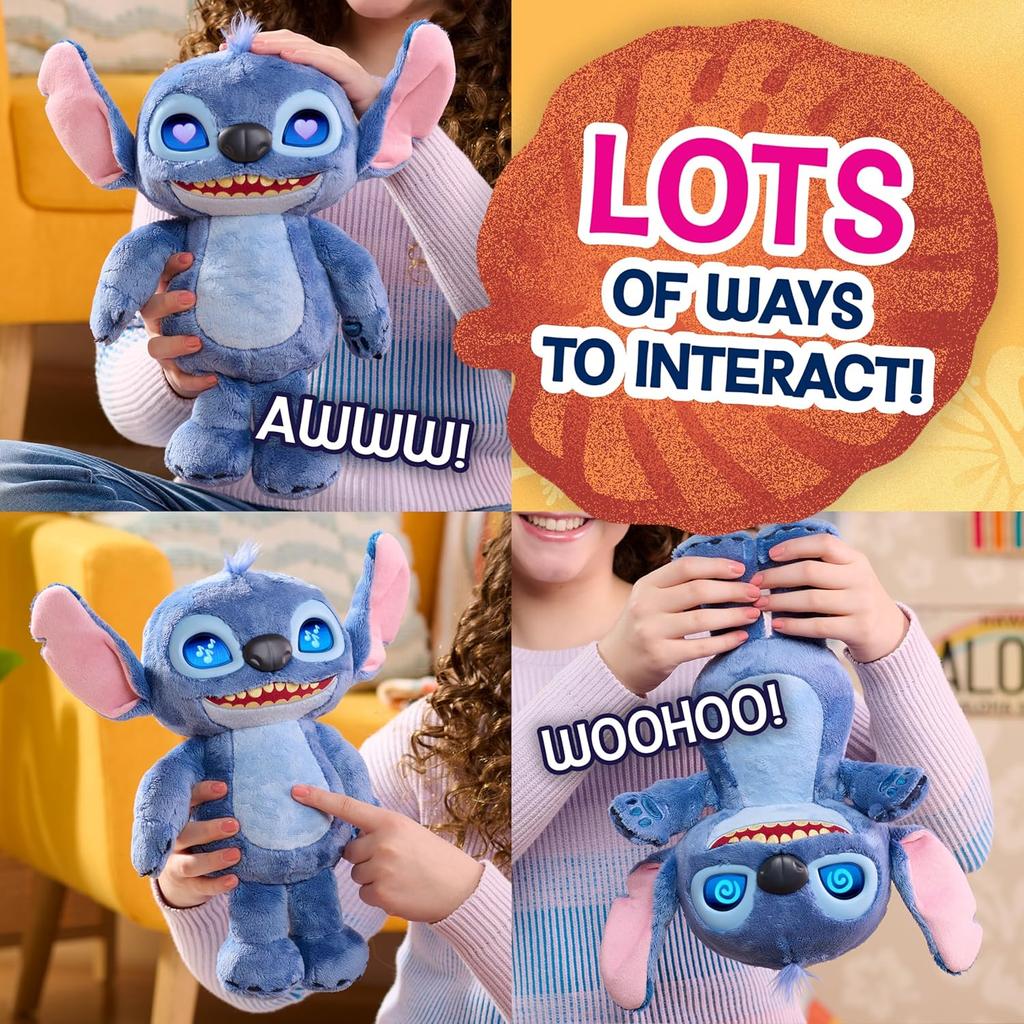 Cartoon Stitch Multi Expression Plush Doll 50+ Sound And Expression Interactive Toy Creative Bedroom Companion Fans Gifts
