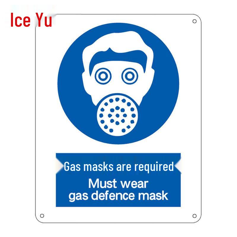 Bingyu BYxx-524 25x31.5cm Acrylic UV Safety Caution Signs