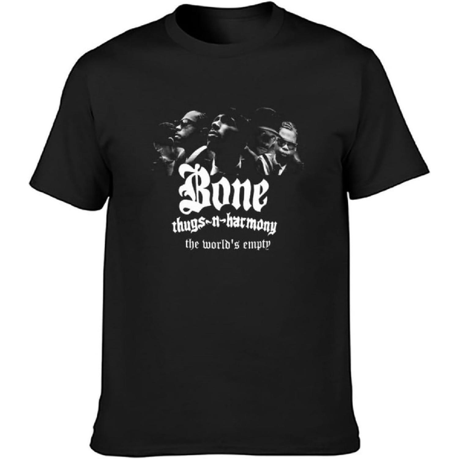 ningji Bone Thugs-N-Harmony Btnh Рэп Хип-Хоп Гангста Мужская Черная Футболка Унисекс Футболка Одежда S