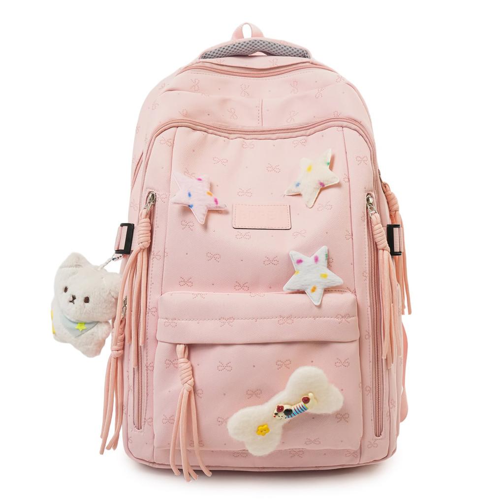 Schoolbag1011 New Small Fresh Primary and Secondary School Student Schoolbag Korean Version Female College Student Backpack Large Capacity Double 