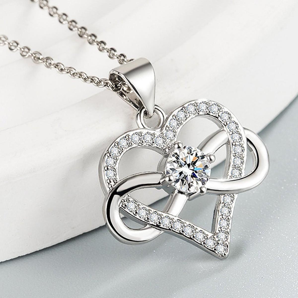 

8 символов бесконечный символ сердце кулон новый высококачественный дизайн ожерелье любовь