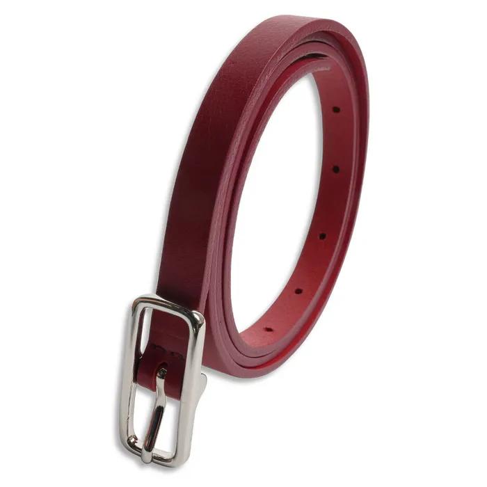 Slim Square Belt In Red