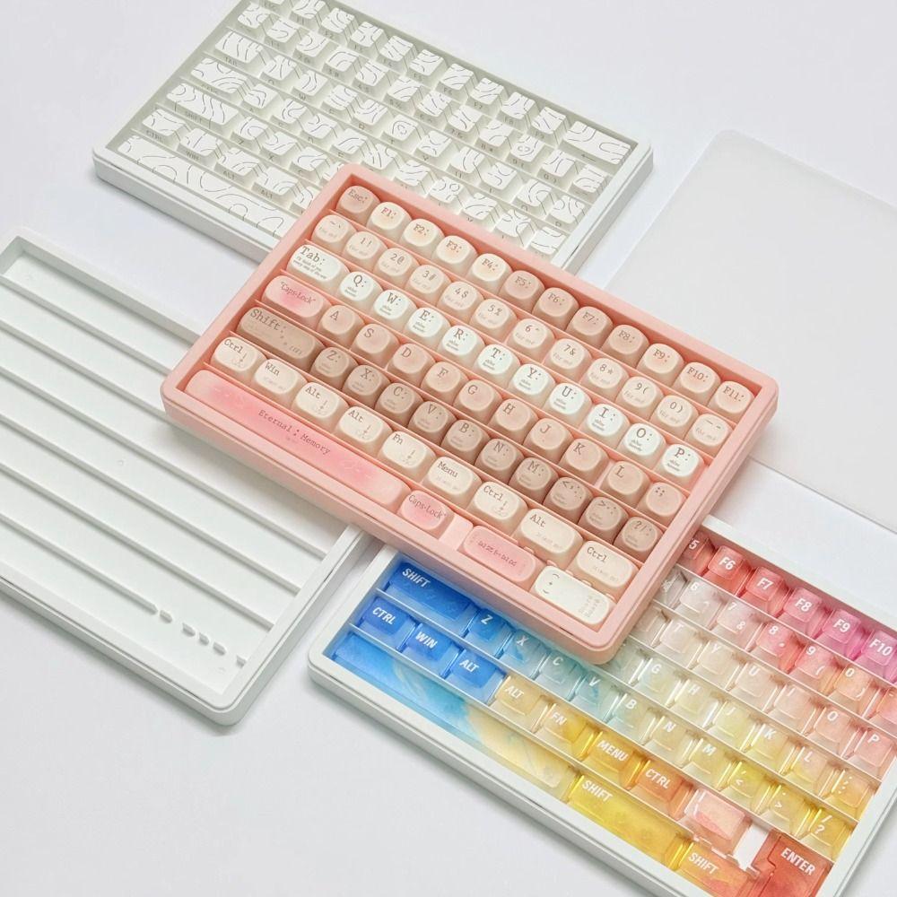 Waterproof PC Keycaps Storage Box Dustproof Keyboard Keycaps Tray Mechanical Keyboard