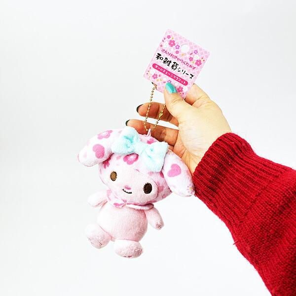 Sanrio Japanese Goods My Melody Plush Mascot Keychain