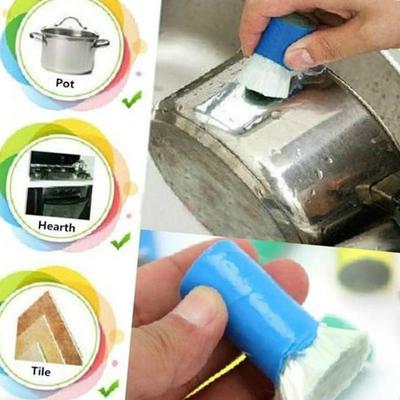 Kitchen Metal Rust Remover Cleaning Detergent Stick Wash Brush Pot Cooking Cleaning Tools JM14