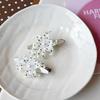 2/4Pcs Elegent Lily Hair Clips With Star Print Harajuku Vintage Ins Trendy Flower Shape Hairpin Aesthetic Hair Accessories Girls