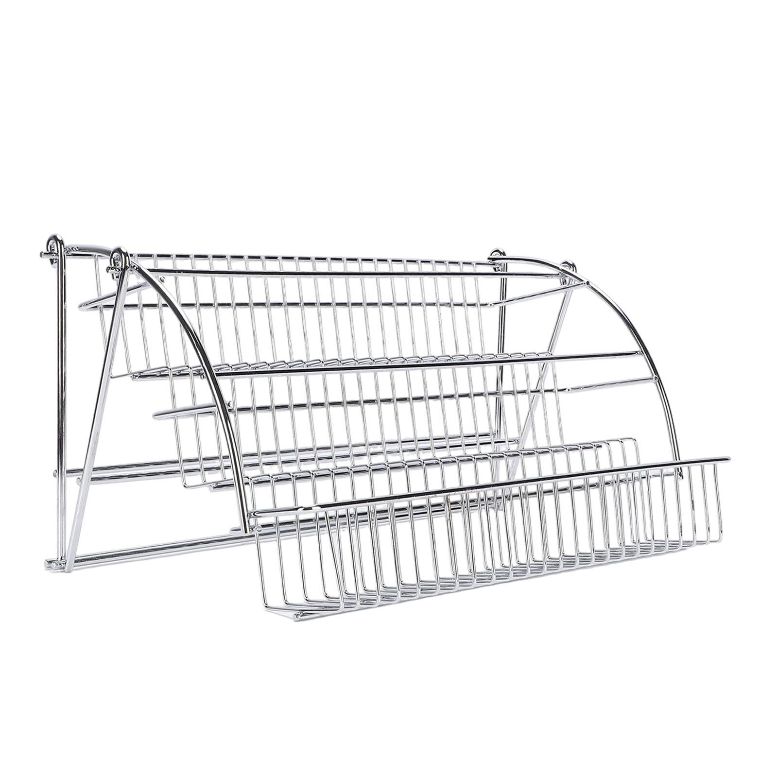 Pull Down Seasoning Rack Sturdy Iron Space Saving Upper Cabinet Organizer Kitchen Pull Down Shelf for Home 3350₽
