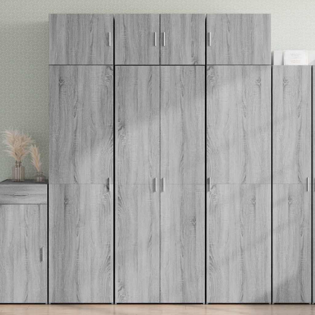 Highboard Gray Sonoma 70x42.5x185 Cm Particleboard