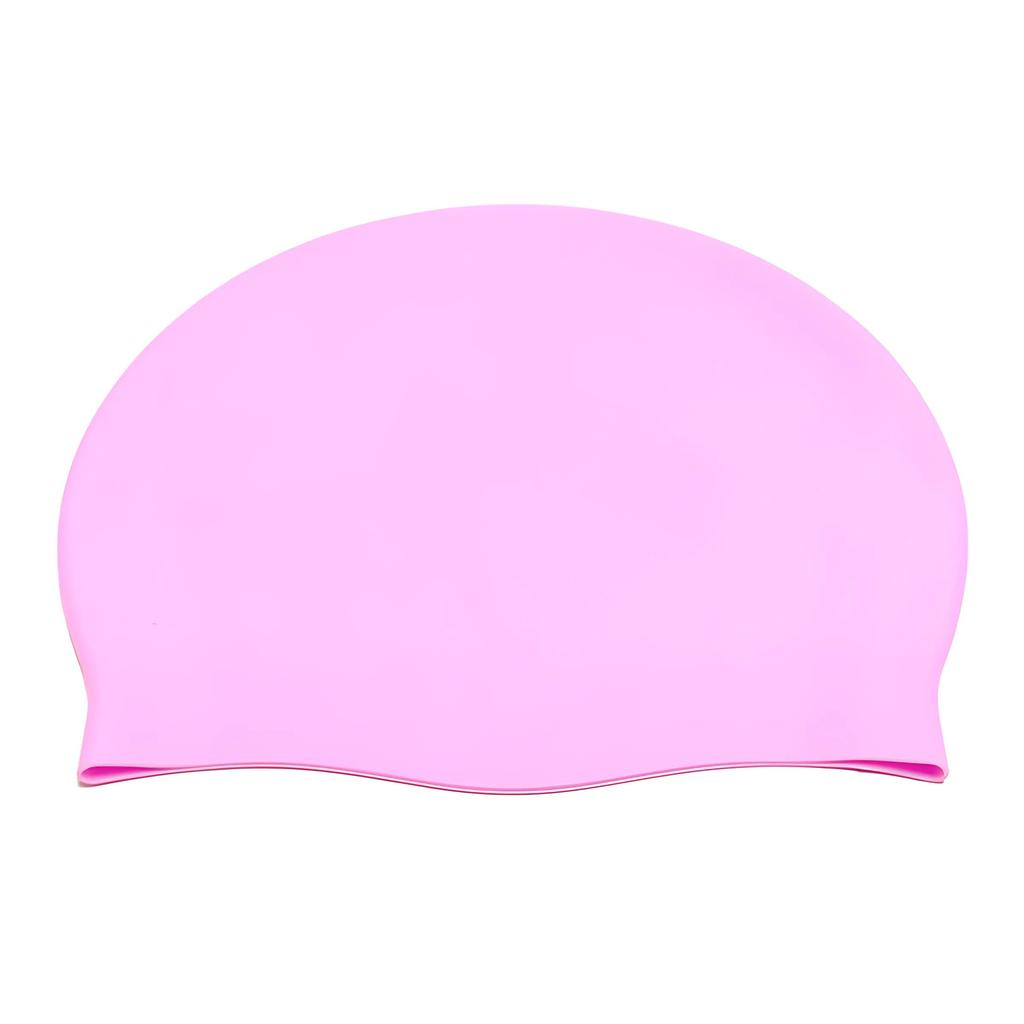 Non-Toxic Swimming Cap Silicone Waterproof Swimming Cap Flat Ear Protection Cap Solid Colour Plain Men'S And Women'S Swimming Cap Child