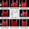 Red Thickened Vest-Style Plastic Shopping Bags
