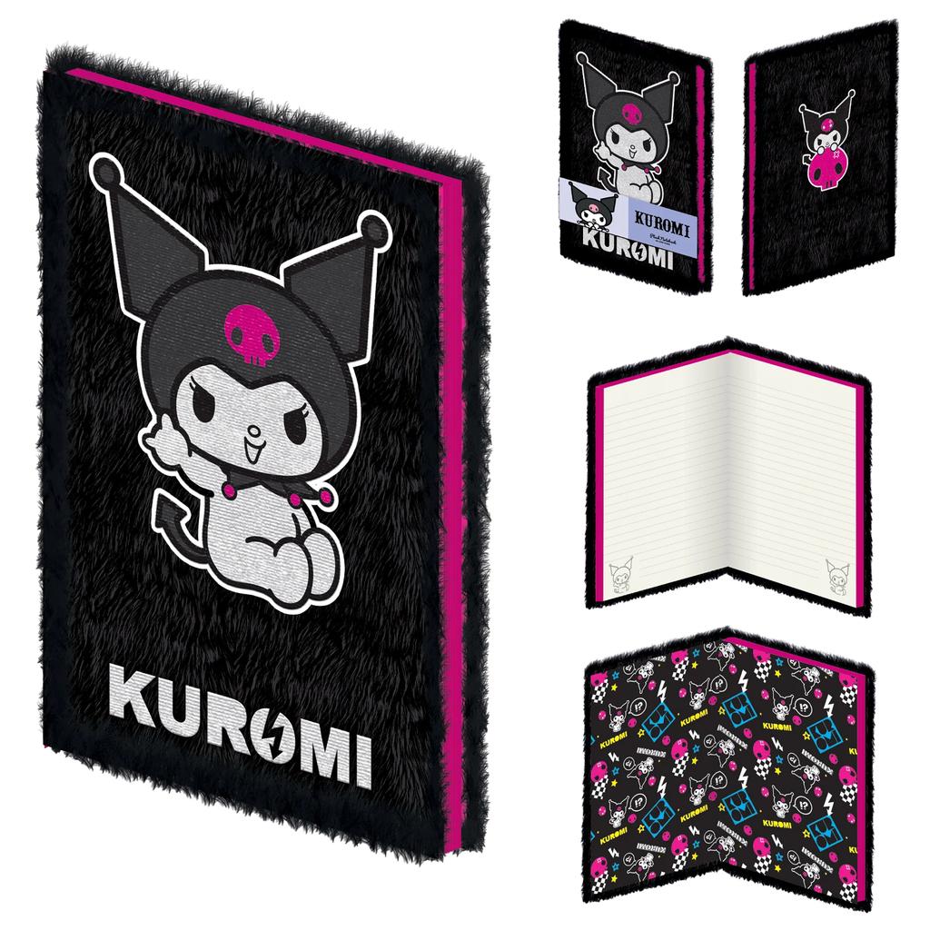 Sanrio Rock Out Kuromi Plüsch A5 Hardcover Notizbuch