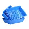 Extra Large Stackable Odor-Control Cat Litter Box - Open Design, No-Scoop Needed