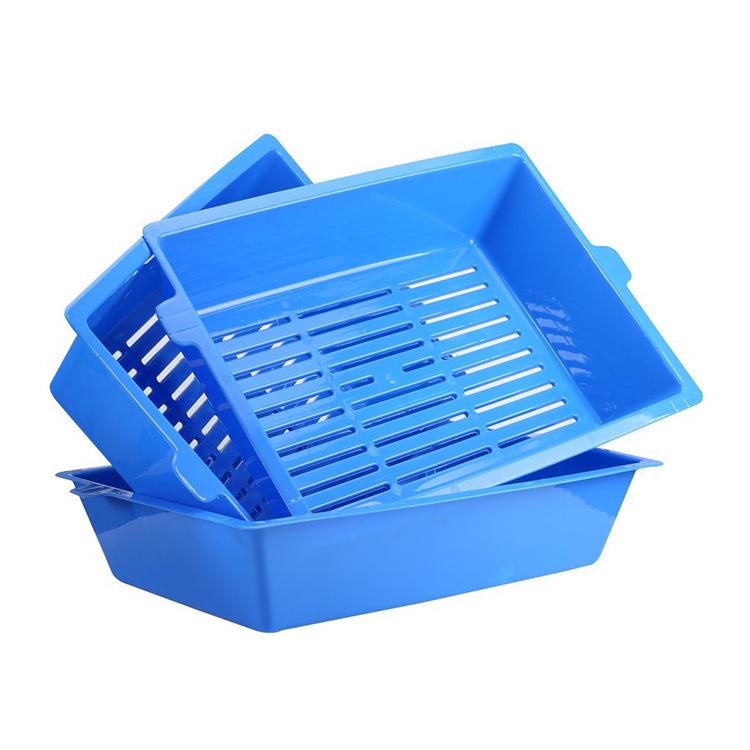 Extra Large Stackable Odor-Control Cat Litter Box - Open Design, No-Scoop Needed