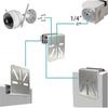 Rustproof Screws Camera Holder Bracket Stainless Steel Gutter Mount Bracket  Commercial Buildings
