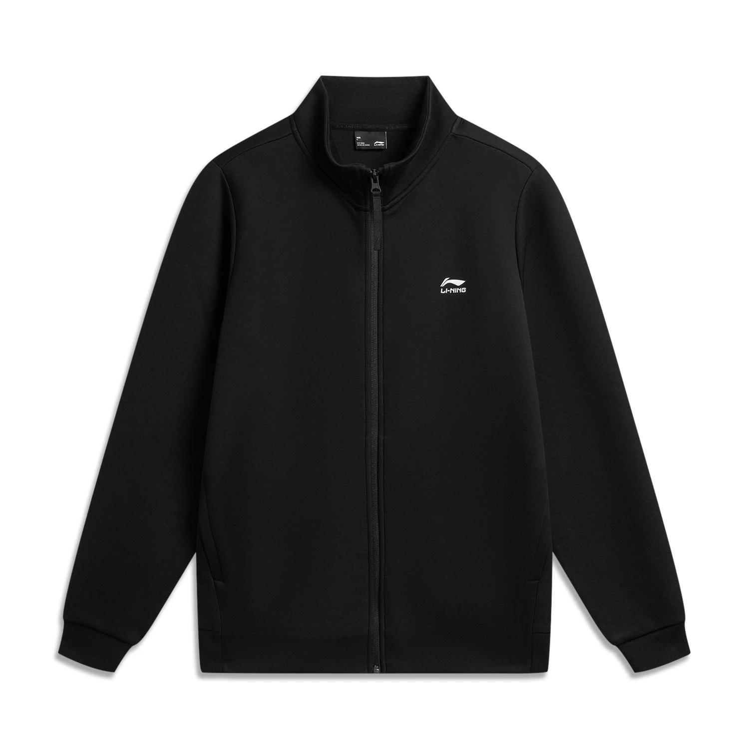 Li-Ning Minimalist Stand Collar Versatile Casual Fashion Cardigan Sweatshirt Men sweatshirts AWDW311-3 M