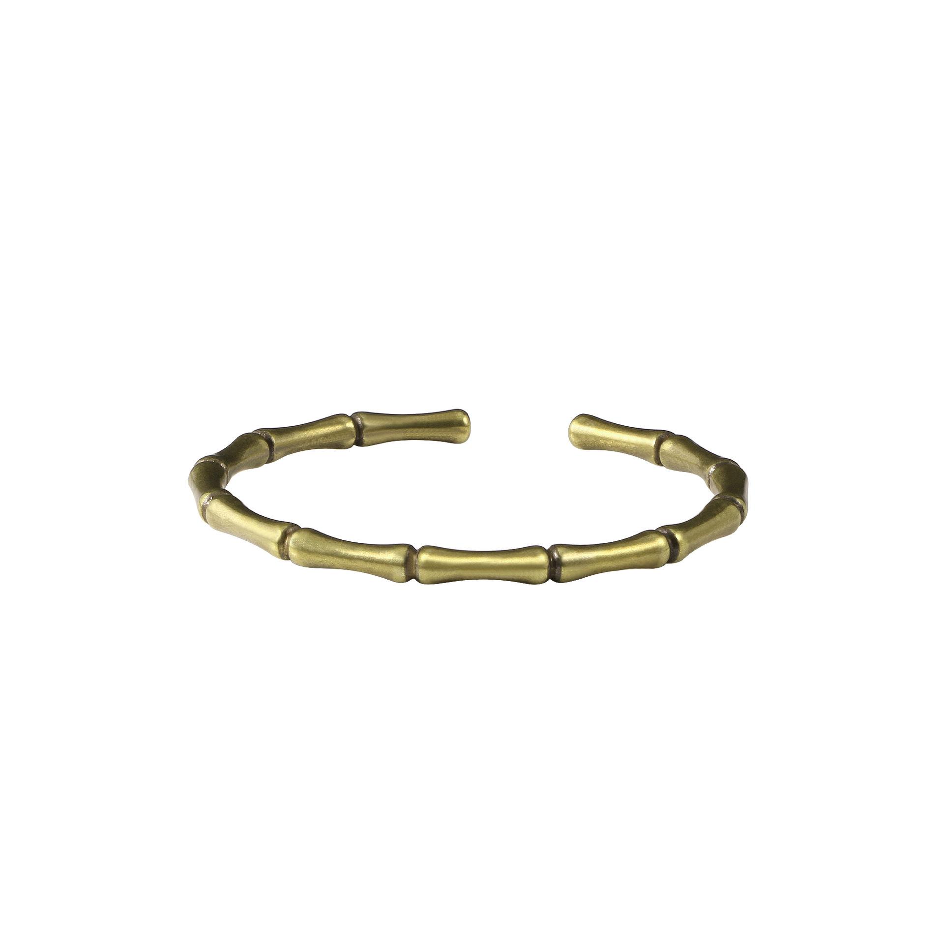 

Vintage Handmade Open Bamboo Segment Bangle Safety Bracelet Versatile Couple Gift for Women