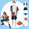 One Piece Cosplay Outfit Fire Fist Ace Cosplay Kimono Set Hat Anime Role-Playing Costume