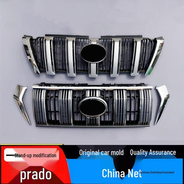 Fits Toyota Prado Land Cruiser 2010-2020: 3.5 Front Grille, 4000 Air Intake Grille, 2700 Middle Grille Modification Parts.