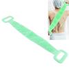 Silicone Back Scrubber Double Sided Bath Shower Exfoliating Back Cleaning Belt Strap for Men Women