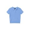Polo Polo Shirt With Brand Logo Short Sleeve Polo Collar Kids Tops Blue 313935002-005