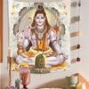 Family Shiva Buddhism Hinduism Hindu Tradition Wall Art Tapestry Room Decoration Items Home Decor Dorm Wall Hanging Backdrop