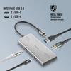 NGS WONDERDUO-C : Hub USB 4 portas (2 USB-C + 2 USB-A), transferência 5Gbps, USB 3.0, cabo 180mm, alumínio