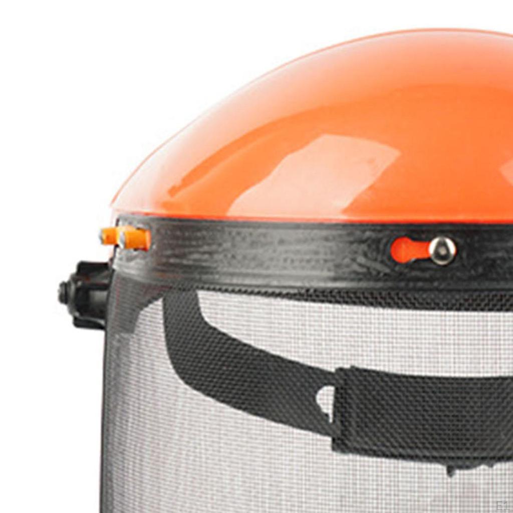 Helmet - Safety Protective Helmet, with Visor, Heavy Duty Metal Mesh for , Mower,