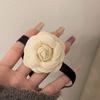 White Flower Collar Bowknot Necklace Chain Temperament Polyester Ribbon Necklace Choker for Women Festival Jewelry