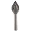 Router Bit 60 Degrees V Type 45# Carbon Steel 6mm Shank with Alloy Head Woodworking Tool(60 Degrees