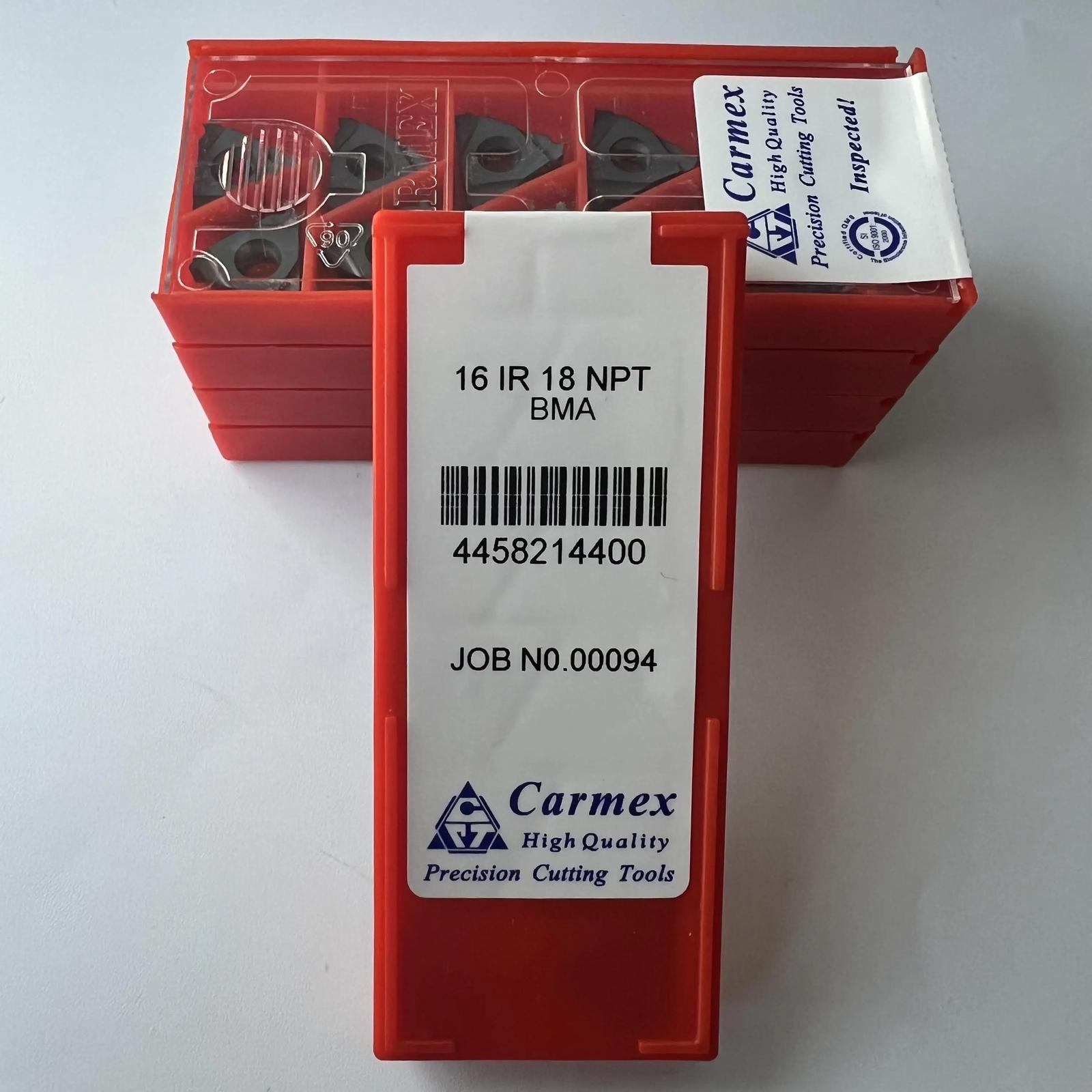 

Original / 16IR18NPT BMA / Industrial indexable Carbide Inserts 10 Pcs
