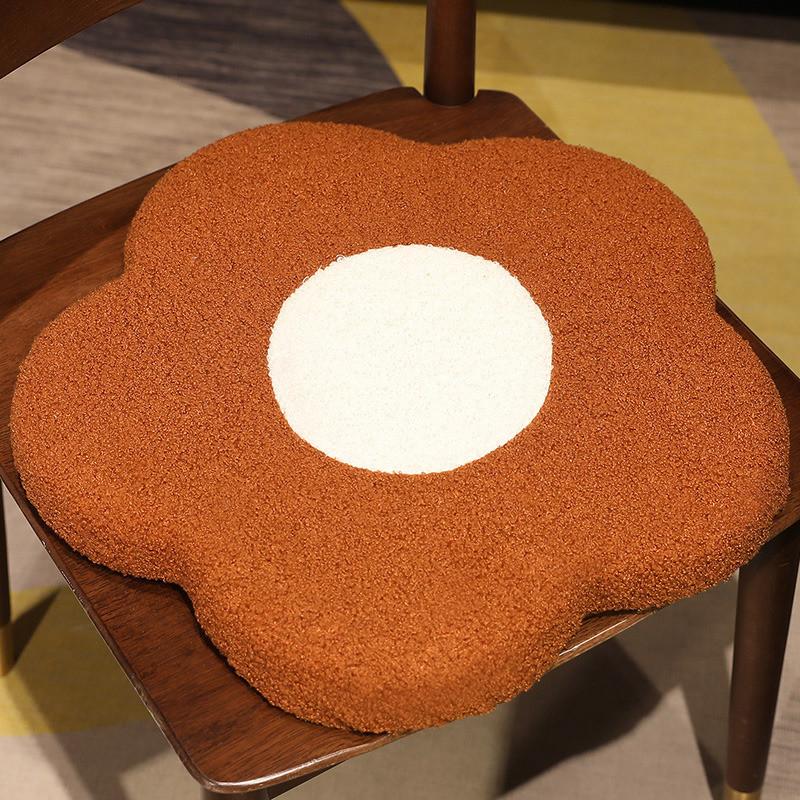 Nordic Home Style Floral Chair Cushion With Memory Foam Living Room Decor Doll