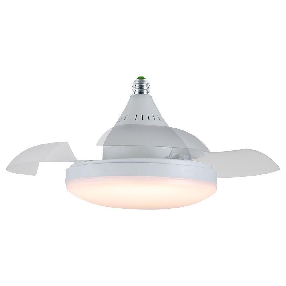 

JOYINLED Ceiling Fan with Lighting and Remote Control, Hidden Retractable Blades, Quiet Fan Light, 3 Speeds and Dimmable,White