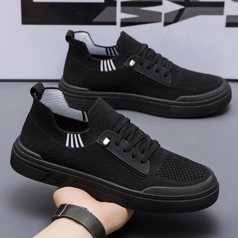 Mesh-Schuhe Herren Frühling und Herbst Herren Fly-Woven Atmungsaktive Board-Schuhe Mode Lässige Sportschuhe Herrenschuhe