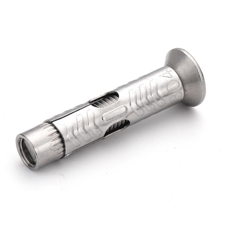 304 Stainless Steel Countersunk Phillips Expansion Bolt Flat Head Drop-in Anchor Bolt (M6/M8/M10)