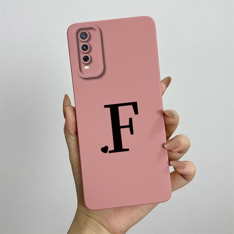 For Vivo Y20 Case Vivo Y20s Y20I Y20SG Y20G Phone Case Vivo V2029 V2027 V2032 Case Luxury Letters Square Shockproof Back Cover