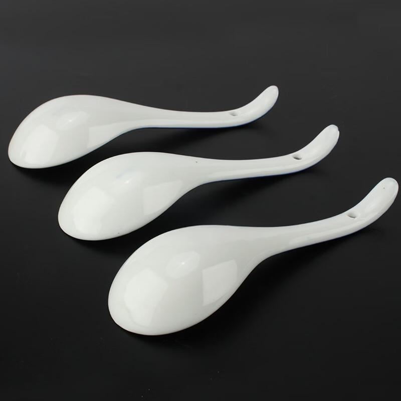 ZISIZ Blue and White Porcelain Soup Spoon