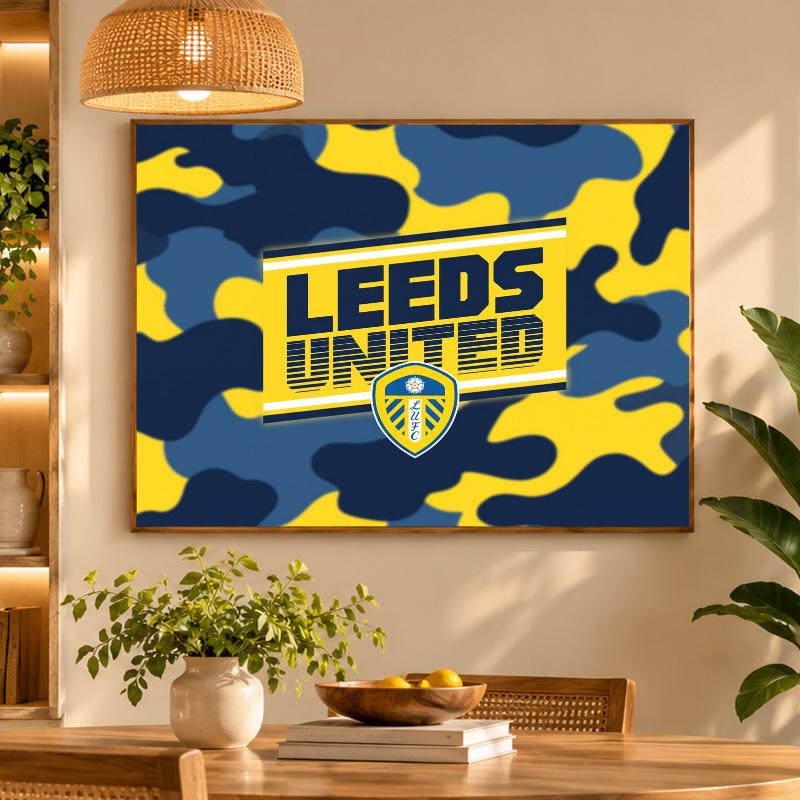 5D Diamond Painting Leeds United Football DIY Full Drill Diamond Art Kit Home Decoration