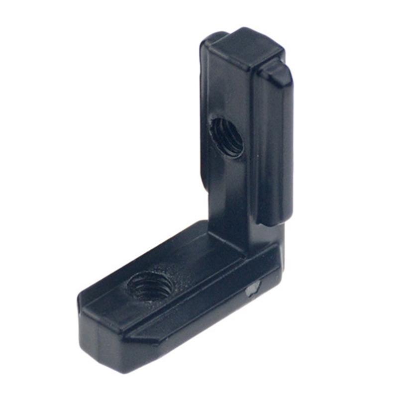 10pcs L Shape Angle Brackets Inner Corner Connectors with Fastening Screws Structural Support Holder for T Slot Profiles
