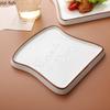 Ceramic Dinner Plate Household Creative Bread Plate Toast Plate Dessert Plates Cake Plates Breakfast Plates Ceramic Tableware